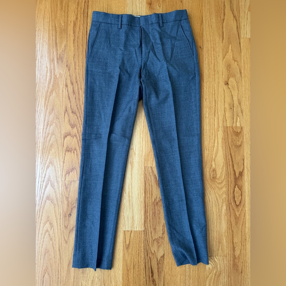 J. Crew Flannel Wool Gray Bowery Pants 30 x 32